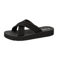 thumbnail image 2 of Fankiway Women's Round Toe Flat Sandals Non-Slip Breathable Casual Beach Slippers Summer Black 9, 2 of 9