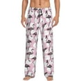 thumbnail image 2 of Goofa Pineapple Flamingo Printed Soft Pajama Pants for Men, Wide Leg Comfy Casual Lounge Yoga Pants-XX-Large, 2 of 9