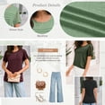 thumbnail image 5 of SUNBS Blouses for Women Short Sleeve Lace Tops Dressy Casual Tees, Sizes S-2XL, 5 of 10