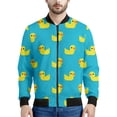 thumbnail image 2 of Bonita chaqueta de pato de goma de dibujos animados para hombre, sudadera con estampado 3D, chaquetas de bombardero de calle con cremallera, tops para niños, abrigo de primavera y otoño, 2 of 4