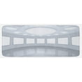 thumbnail image 1 of Modern Kitchen Mat, 3D Visualization of Futuristic Interior Empty Picture Gallery Architecture Print, Plush Decorative Kitchen Mat with Non Slip Backing, 47" X 19", White Coconut, by Ambesonne, 1 of 1