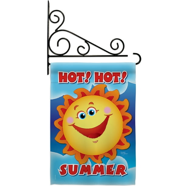 Fun In The Sun Hot Summer Garden Flag Set 13 X18 5 Double Sided Decorative Vertical Flags House Decoration Small Banner Yard Gift Walmart Com Walmart Com