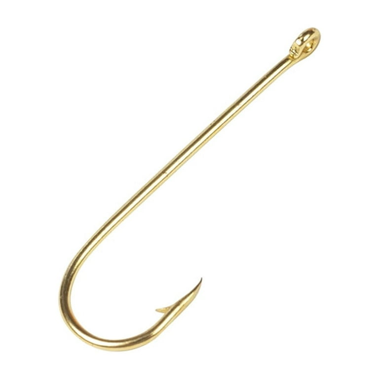 Ozark Trail Gold Aberdeen Light Wire Fishing Hooks Size 1 - 15 Pack 