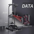 thumbnail image 5 of Power Tower Adjustable Height Pull Up & Dip Station Multi-Function Home Strength Training Fitness Workout Station for Home Gym, 5 of 8
