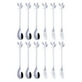 thumbnail image 2 of 12pcs Dessert Spoon And Fork Set Stainless Steel Mixing Spoon Cake Forks, 2 of 3