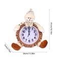 thumbnail image 3 of Decoraciones navideñas, adornos para árboles de Navidad, regalos de Navidad, relojes despertadores, reloj despertador navideño, reloj de muñeca de Nochebuena, reloj decorativo, reloj navideño, 3 of 6