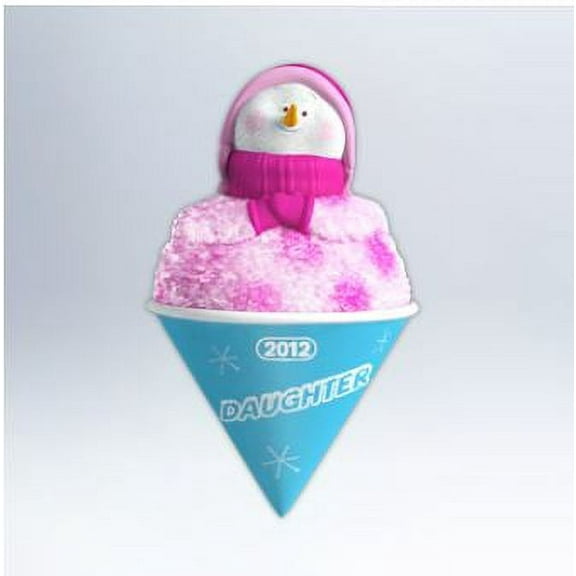 Hallmark Keepsakes 2012 Daughter Snowman Snowcone Christmas Ornament