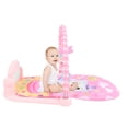 thumbnail image 5 of M Buder Baby Gym Play Mat, 3-in-1 Infant Activity Center with Musical Piano, Kick and Play Tummy Time Padded Toy, Pink (17.32 in / 44 cm), 5 of 9