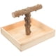thumbnail image 1 of Parrot Perch Stand Wooden Bird Perch Stand for Playing, 1 of 1