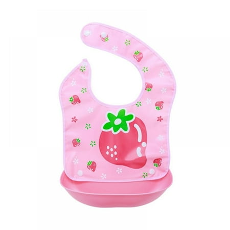 

Clearance! Baby Bibs - Waterproof Easy Wipe Bib for Babies Toddlers - Baby Feeding Bibs with Large Food Catcher Pocket - Travel Bibs for Baby Girl Boy