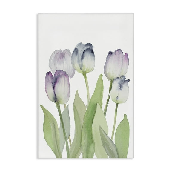 Stupell Industries Soft Garden Tulips Botanical & Floral Painting Gallery Wrapped Canvas Art Print Wall Art, 16 x 24