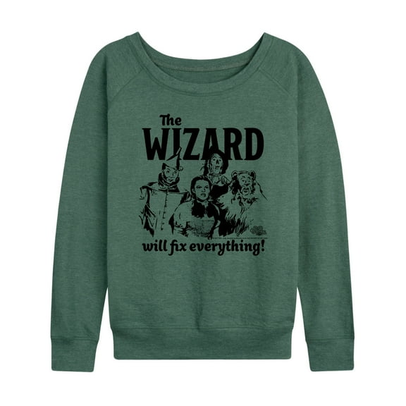 The Wizard Of Oz - The Wizard Will Fix Everything - Women's Lightweight French Terry Long Sleeve Shirt