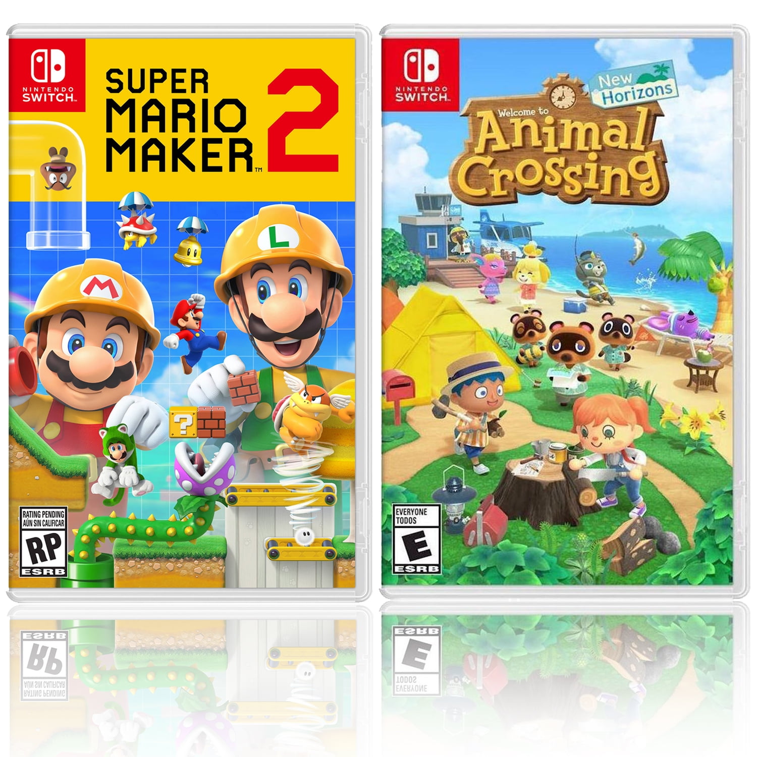 Super Mario Maker 2 + Animal Crossing New Horizons Two
