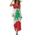 thumbnail image 2 of Lebanese Flag of Lebanon Sleeveless Dress Summer Women Clothes Dress for Pregnant Women Dresses, 2 of 9