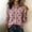 Pink, variant on Endives Cardigan Sweaters for Women Denim Collar Button-Front Ribbed Knit Cardigan Sweater Long Sleeve Casual Fall Top M