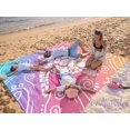 thumbnail image 2 of Manta de playa WEKAPO de gran tamaño, impermeable, 244 x 213 cm, rosa, 2 of 9