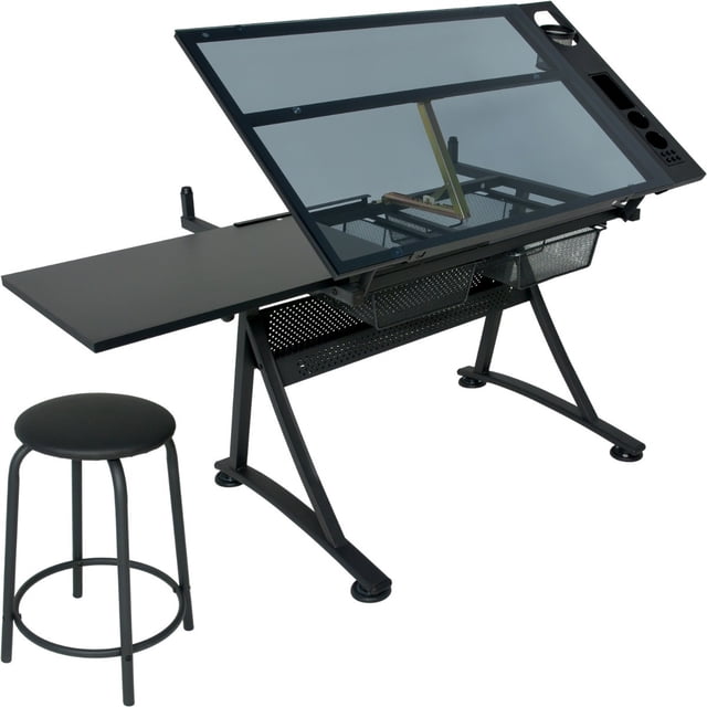 Restirador Profesional Con Cristal Ahumado Rack and Pack 96x60cm