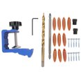 thumbnail image 4 of Kit de herramientas de plantilla para orificios de bolsillo de aleación de aluminio, guías de taladro en ángulo de 15 grados, juego de localizador de orificios oblicuos para carpintería, 4 of 14