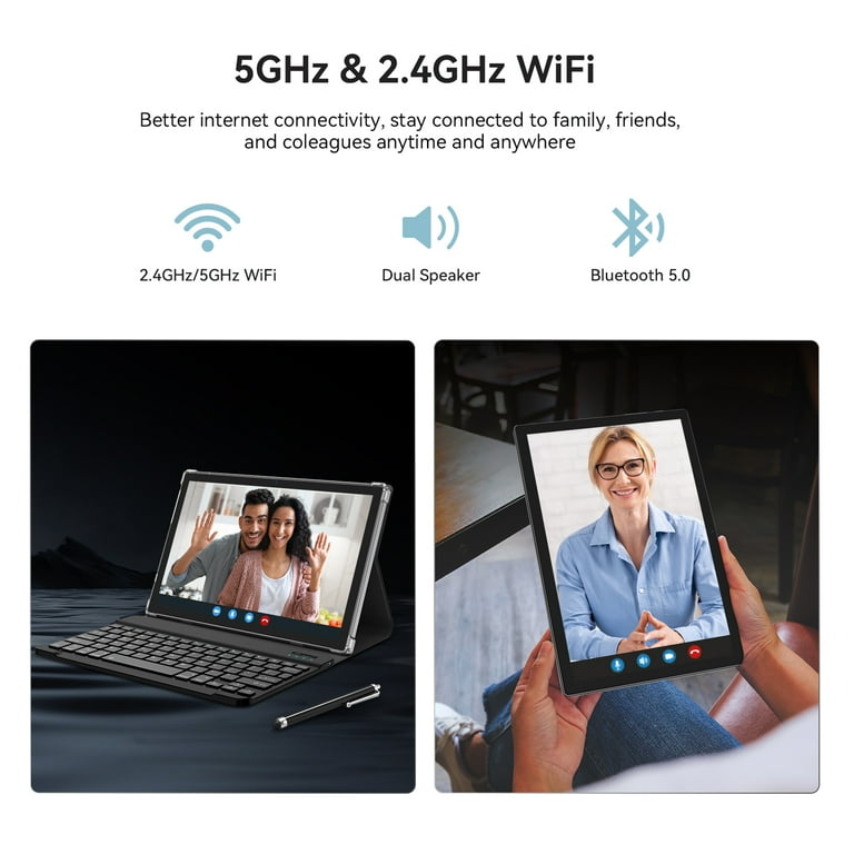 Android 15 Tablet,10 Inch Android Tablet,128GB+8GB+1TB Expand,5G