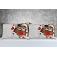thumbnail image 5 of Pillow Cover 2 Pack, Adorable Cat Hugs Super Soft Zip Closure Standard Pillow Case Set, Valentine's Day Gifts for Girlfriend Wife, 5 of 6