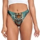 thumbnail image 1 of Fotbe Pond Meditating Tiger Tanga Sin Costuras para Mujer con Estampado – Panties Invisibles, Transpirables y Cómodos para Uso Diario-XX-Large, 1 of 4