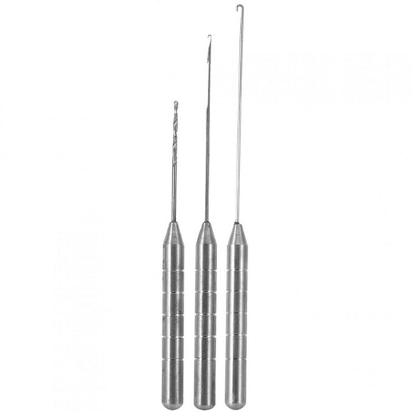 3pcs Stainless Steel Fishing Bait Stringer Drill Needle Portable Anti‑Rust Fishing Tool