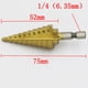 thumbnail image 2 of Ganfancp 4-22Mm 4241 Hex Titanio Broca Taladro Cortador para Chapa Metálica Ofertas Del Día 1X Broca Escalonada con Mango Hexagonal, 2 of 6