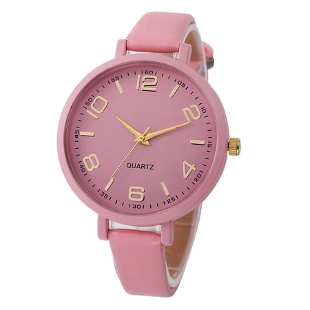 Guodhu Dainty Womens Analog Quartz Dress Watch for Small Wrists Ladies Classic Leather Band Watches for Women Easy Reader Watch Minimalist Gifts for Women