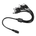 thumbnail image 4 of Uxcell 1 Female to 8 Male 5.5x2.1mm DC Power Splitter for Camera LED 2 Pack, 4 of 5
