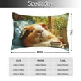 thumbnail image 2 of Salouo Lazy Home Style Guinea Pig Pattern Pillow Cases,1PC Pillow Covers with Envelope Closure Decorative Pillow Case for Bed Couch,Pillows Not Included-20"x30", 2 of 6