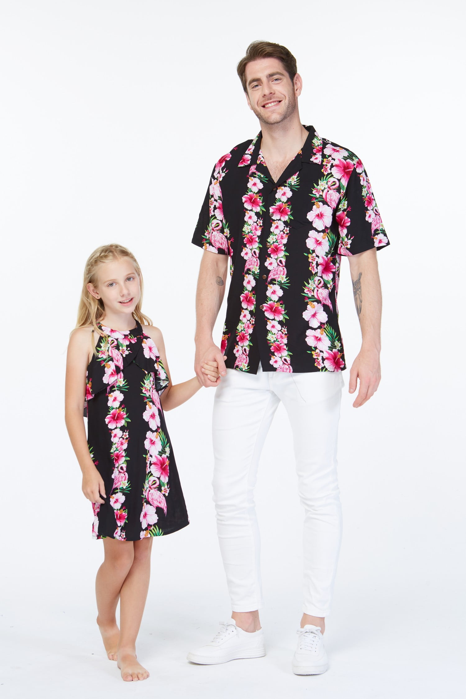 Matching father daughter hawaiian outfits Clearance