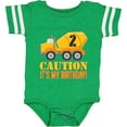 thumbnail image 3 of Inktastic 2nd birthday construction truck, cement mixer - 2 years old Boys or Girls Baby Bodysuit, 3 of 5