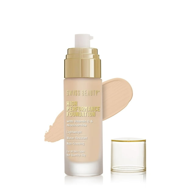 Swiss Beauty High Performance Foundation, 55gm ( 03- Natural Beige )