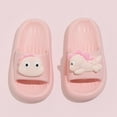 thumbnail image 2 of Wxirdiow Toddler Bathroom Slippers Girls Cartoon Slippers Cute Lightweight Slides for Kids Non-Slip Shower Sandals Comfortable Bathroom Pool Beach Shoes Pink Size,8.5, 2 of 8