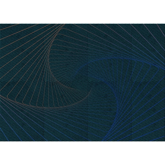 Ahgly Company Machine Washable Indoor Rectangle Transitional Night Black Area Rugs, 2' x 5'