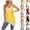 #01 Yellow, variant on Satin Tops for Women Deep V Neck Spaghetti Strap Tank Top Lace Trim Asymmetrical Hem Silky Casual Going Out Camisole, #01 Yellow, XXL