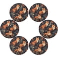 thumbnail image 3 of Cartoon Foxes Round Placemats Washable Placemats Non-Slip Heat-Resistant Table Place Mats for Dining Kitchen Holiday Party Table 15.4"-6PCS Home Decor, 3 of 7