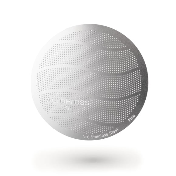 AeroPress XL 316 Stainless Steel Reusable Filter, Durable Metal Coffee Filter, Sustainable, Eco-Friendly, Travel-Friendly, Fits XL Size AeroPress Man