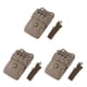 thumbnail image 1 of Soidarity Tijeras de peluquero de cuero, tijeras, peines, Clips, portaherramientas, bolsa, riñonera gris Type1 NO1, 1 of 1