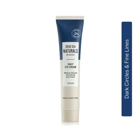 Dead Sea Naturals by AHAVA Daily Eye Cream, for Puffiness + Dark Circles, 15ml