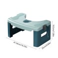 thumbnail image 3 of Foldable Toilet Stool, 7inches Healthy Bathroom Squatting Posture Poop Stool with Anti-Slip Feet, A Good Helper to Effective Relief of Constipation, Easy to Storage Toilet Squat Stool., 3 of 6