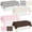 Beige Macaron Pink Coffee Cow Print-12, variant on 12 Gradient Blue Disposable Plastic Rectangle Tablecloths 54x108 Inch