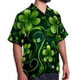 thumbnail image 2 of Saint Patrick's Day Men's Casual Hawaiian Shirt Printed Button Down Short Sleeve Summer Beach Shirts Unisex, 2 of 6