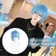 thumbnail image 3 of Zootopia Snake Gary Cosplay Wig Blue gradient upturned short Anime Hair, 3 of 5