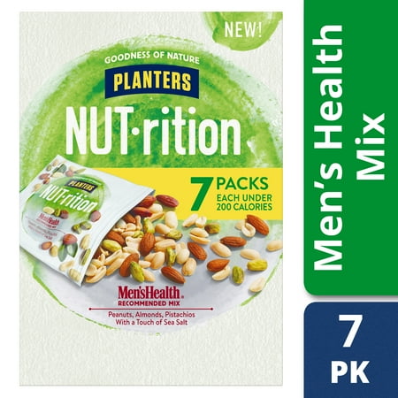 Planters NUT-rition Menâs Health Recommended Mix, 6 - 1.25 oz Bags