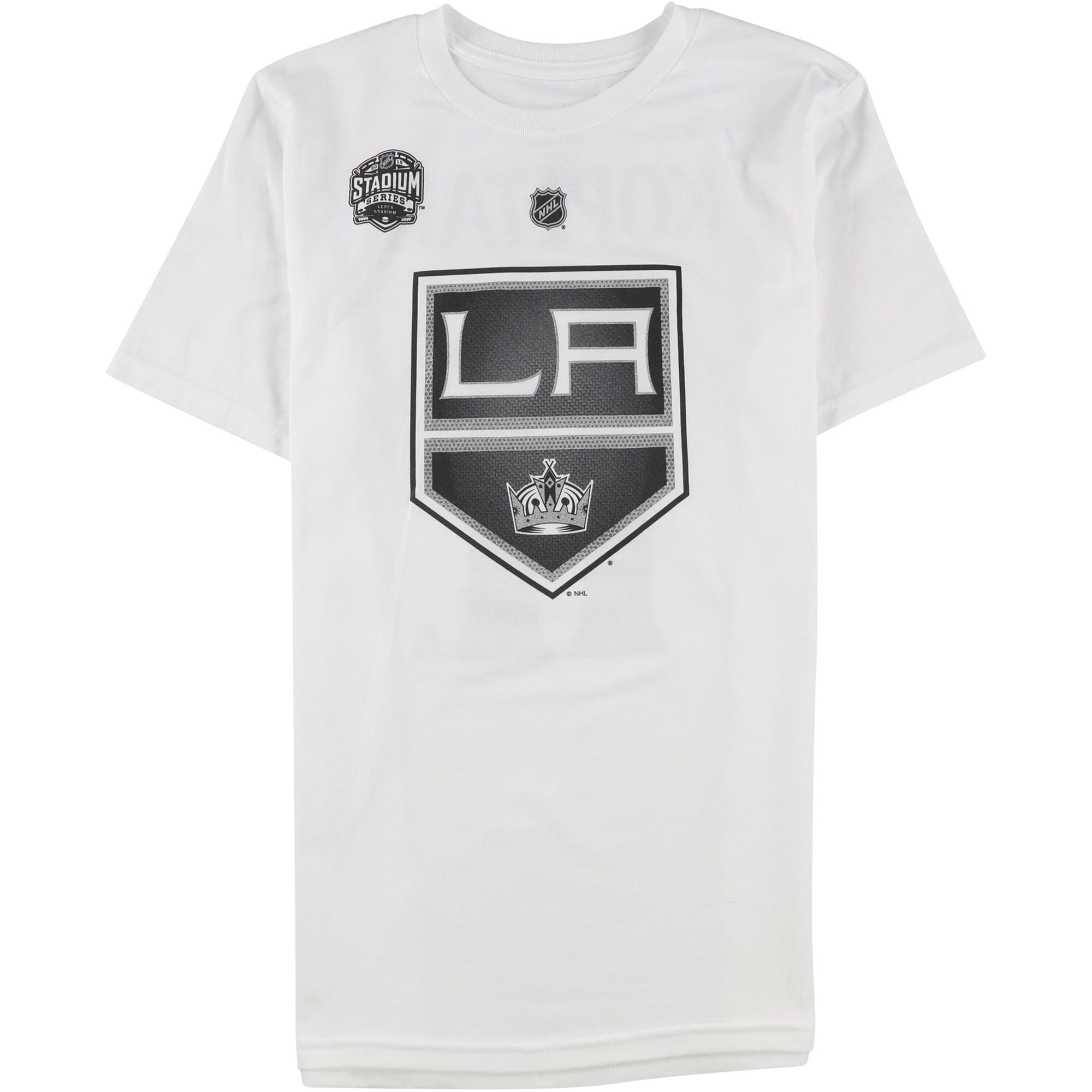 Reebok T-Shirt Graphique pour Garçons LA Kings, Blanc, Grands Enfants (8-20), 14-16
