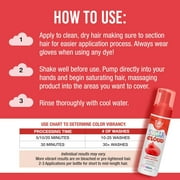 Punky Sugar Cloud Foam Hair Dye, Easy-to-Apply Semi-Permanent Hair Color, Licorice, Red 6 fl oz