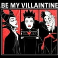 thumbnail image 2 of Men's Disney Be My Valentine Villaintine Graphic Tee Black Medium, 2 of 5