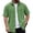 Light Green #093, variant on Men's Corduroy Shirts Button Down Short Sleeve Shirt Lightweight Vintage Shirt Summer Beach Shirts with Pocket