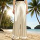 thumbnail image 2 of Traje Elástico Impreso de las Mujeres sin Mangas Desgaste de Vacaciones Ligero Tela de Satén Suave, 2 of 6